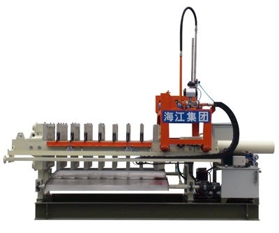 海江 快開壓濾機 快速入料、快速拉板卸料，全自動