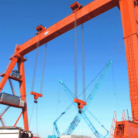 南通起重機-啟東門式起重機現場